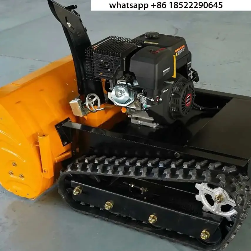 

60cm width Intelligent remote control snow thrower for municipal road and garden snow removal,tracked snow thrower