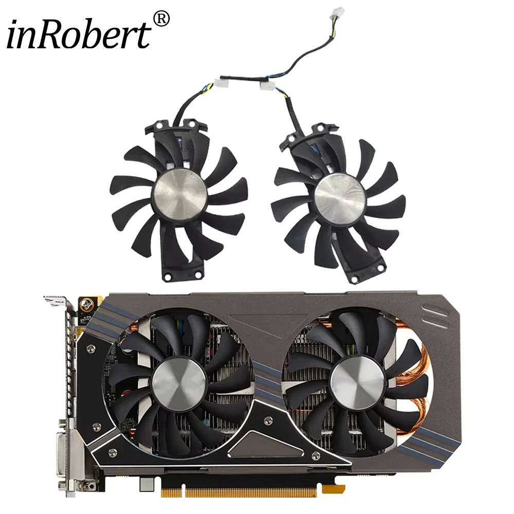 

75mm GA91S2H GA81S2U 4Pin Cooler Fan Replacement GTX 960 PCI-EDC Graphics Video Card Cooling Fans