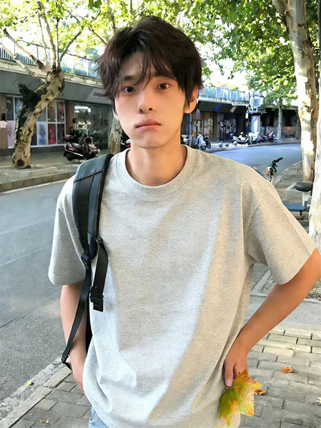 

Мужская футболка из чистого хлопка с коротким рукавом, весенняя, молодежная, базовая, в американском стиле, с рукавом до локтя