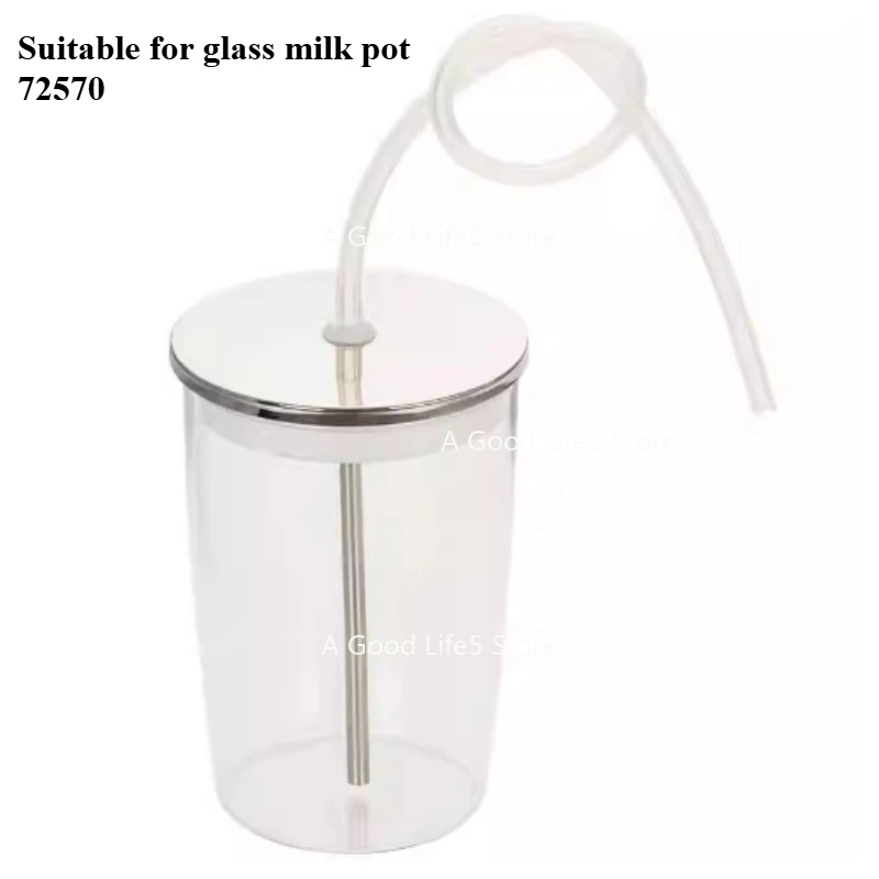 Applicable To Coffee Machine Glass Milk Pot White Coffee Latte Macchiato Cabo Milk Foamer 0.5L