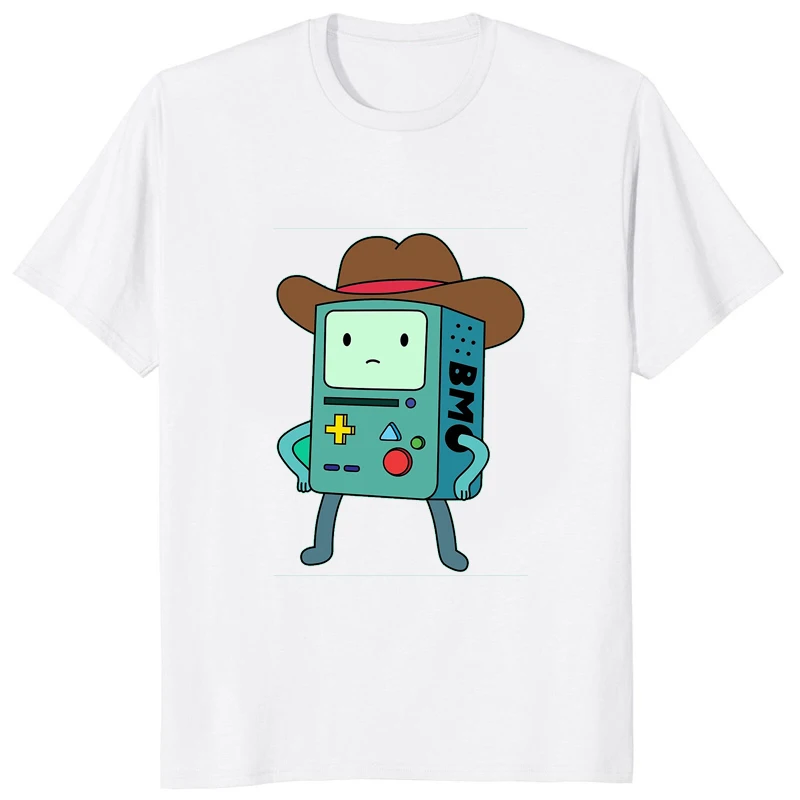 Hot Sale Adventure Time Printed Cartoon Man T-shirt Loose Casual Fashion Streetwear Women Tops Harajuku Y2k Otaku Soft Clothing