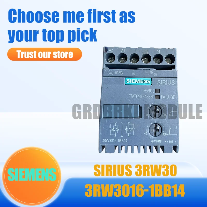 

New Original SIEMENS 3RW3016-1BB14 3RW3017-1BB14 3RW3018-1BB14 SIRIUS 3RW30 Soft Starter