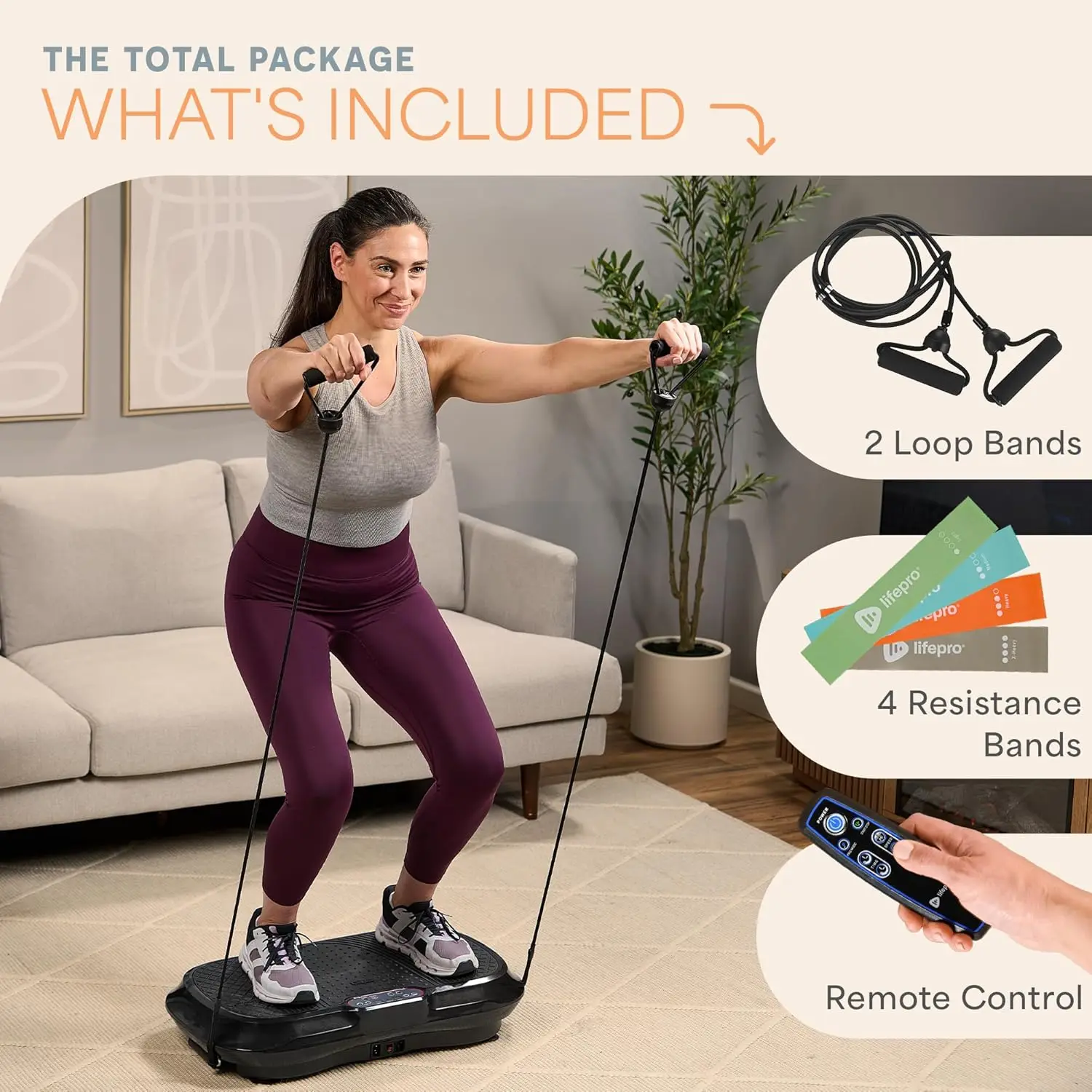 Vibration Plate Exercise Machine – High-Intensity Vibration for Muscle Activation, Full-Body Workout Vibrating Platform