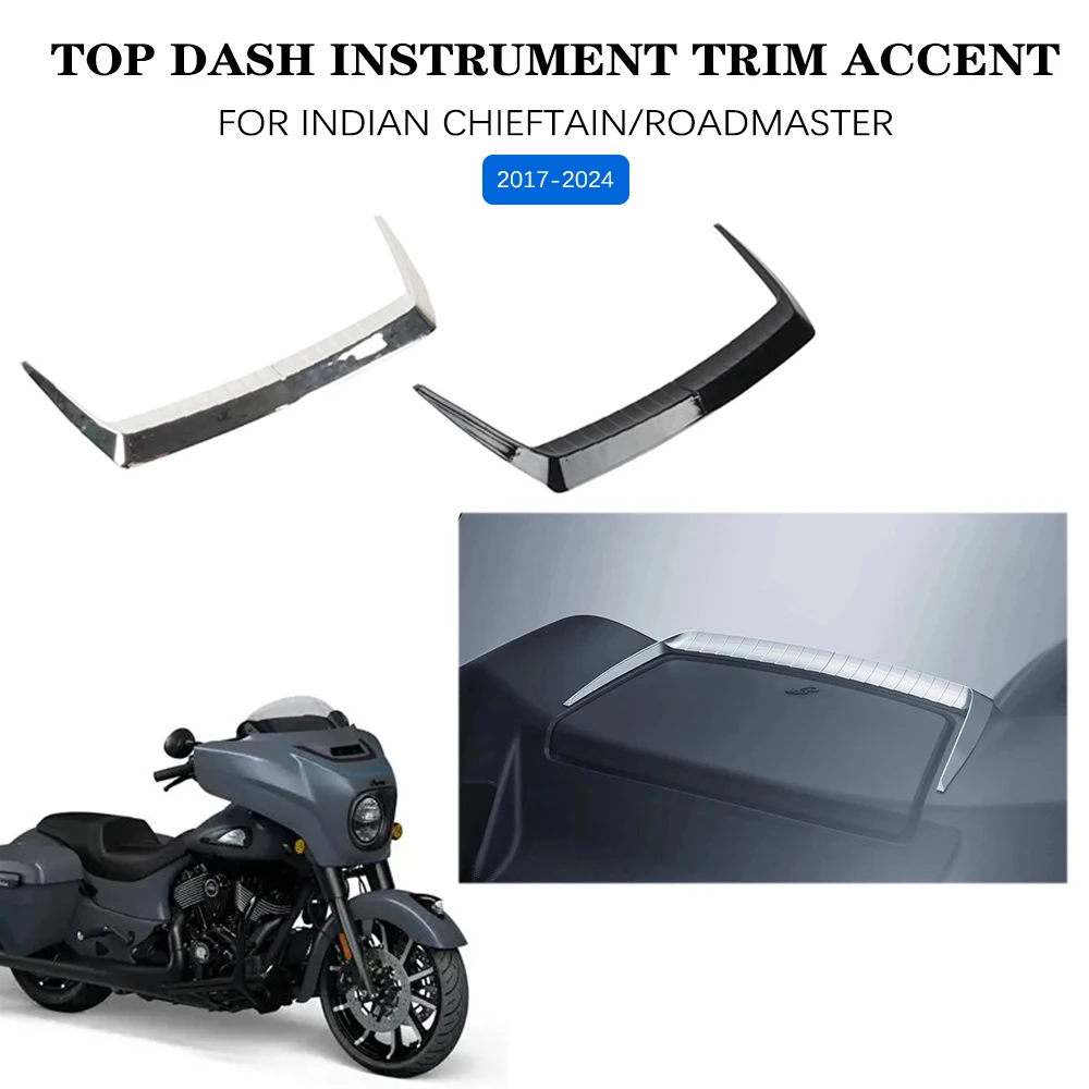 For Indian Chieftain Limited Roadmaster Azteck Top Dash Instrument Trim Accent VHB Adhesive Custom Decorative Protection 2017-