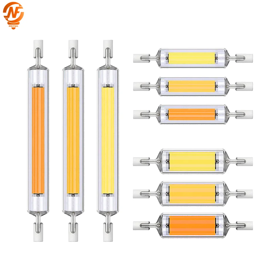 

2-10pcs Superbright LED R7S COB Tube Bulb 78MM 118MM AC 110V 220V 230V Replace Halogen Lamp J78 J118 Lamparda Diode Spot Light