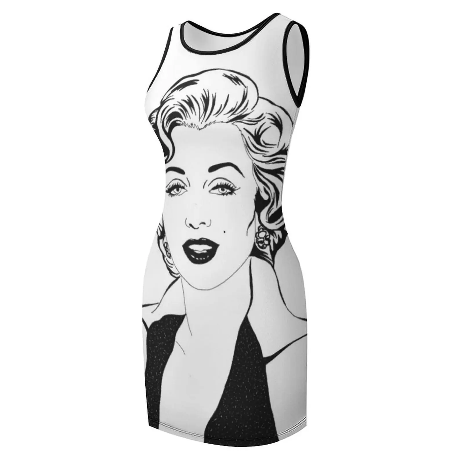 فساتين صيفية بدون أكمام من BLONDE B&W فساتين سهرة للحفلات الراقصة أطقم نسائية أنيقة بدلة نسائية صيفية #4