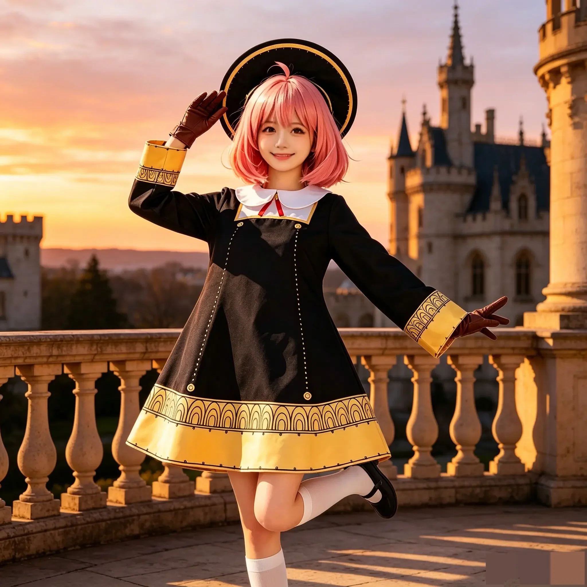 

New Anya Forger Cosplay Anime SPY X FAMILY Anya Forger Cosplay Costume Dress Doll Wig Girls Women Uniform Halloween Costumes