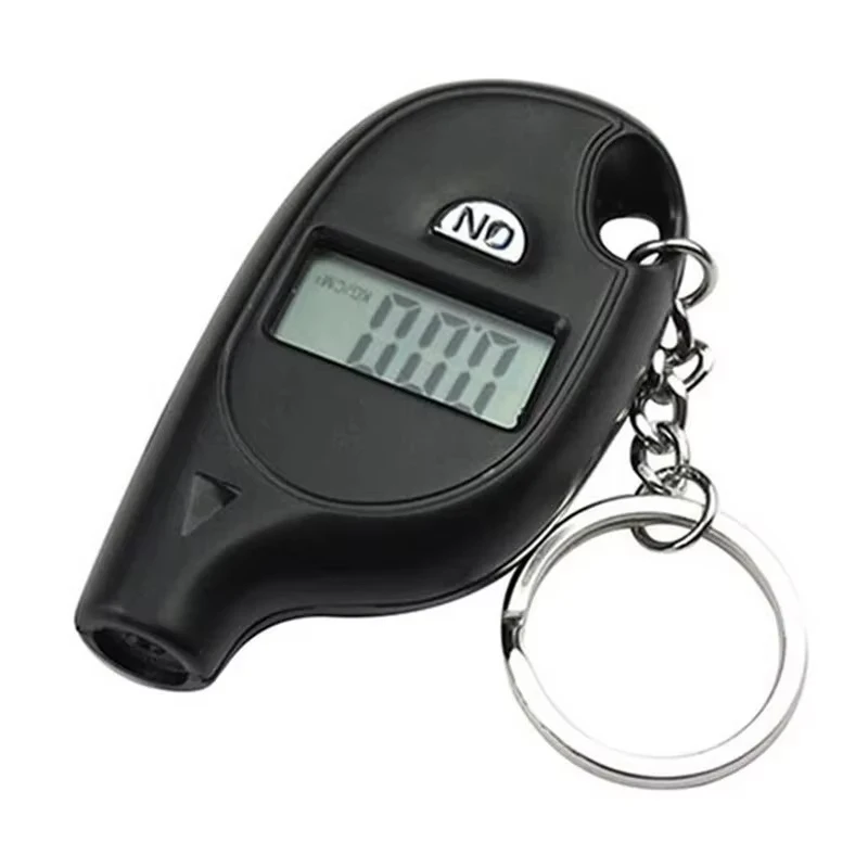 Car Tire Gauge Digital Lcd Display Car Tire Air Pressure Tester Meter Mini Keychain Style Car Motorcycle Auto Tire Accessories