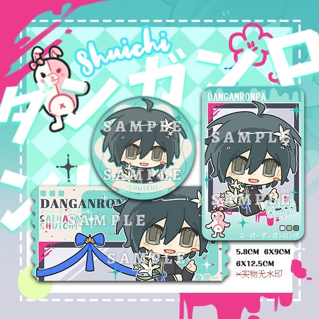 Anime Danganronpa Nagito Komaeda Nanami ChiaKi Hinata Hajime Kokichi Oma Saihara Shuichi Cosplay Cartoon Instant Camera Badge