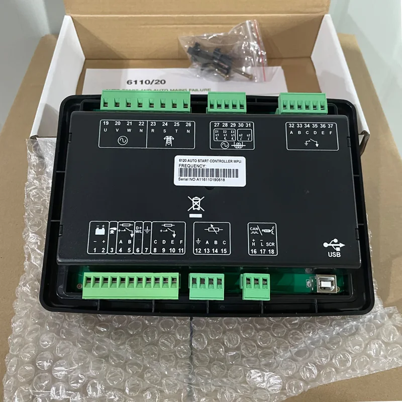 DSE6120 Mkii AMF Automatic Stop Generator Controller Panel Control Module Diesel Generator Set Accessories