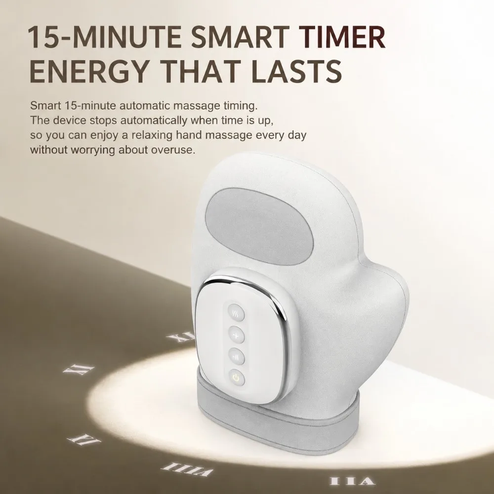 Durable Lightweight Hand Massager Heat Air Compression Massager Finger Massager Portable Hand Care Massager Wrist Joint Care