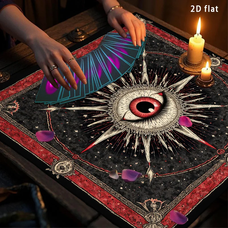 All-seeing Eye Altar Cloth Tarot Card Table Cloth with Starry Sky Divination Table Cover For Tarot Mat Witch GiftsDecor Card Pad
