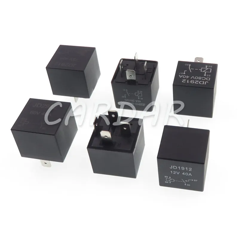 JD2912 Automobile Relay 12V-80V 40A 4 Pin DC Auto Relays Waterproof Car Control Device