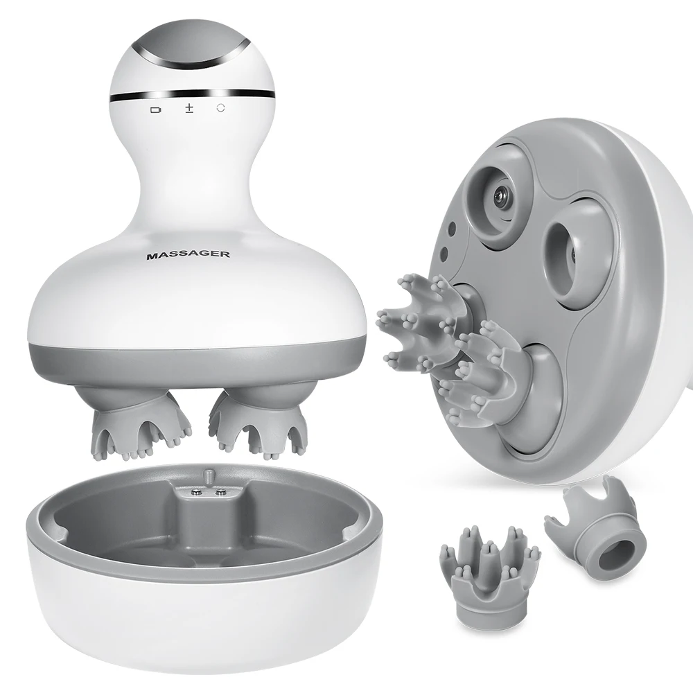 

Electric Head Massager 3D Scalp Wireless Massager Antistress Relax Body Neck Massage Health Care Deep Tissue Promote Hair Growth