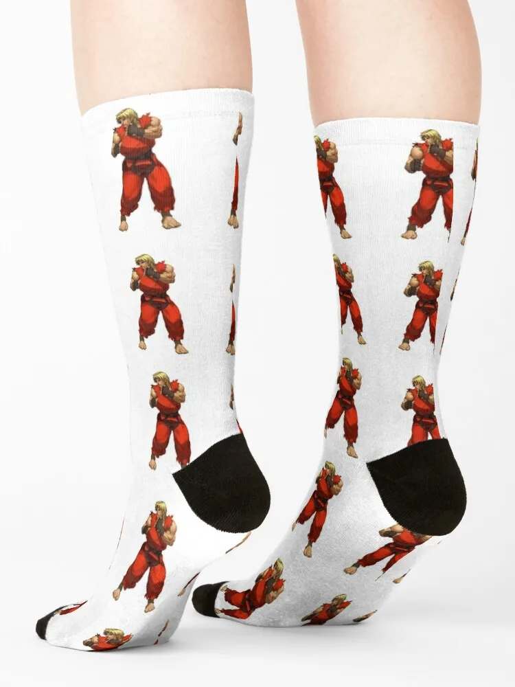 KEN -street Fighter Calcetines Lote set de regalo de Navidad Hombre Calcetines Mujer