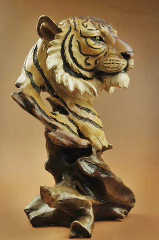 28CM large TOP COOL Business art HOME Living room shop BAR decorative art 3D wild animal tiger FENG SHUI Ornament art statue