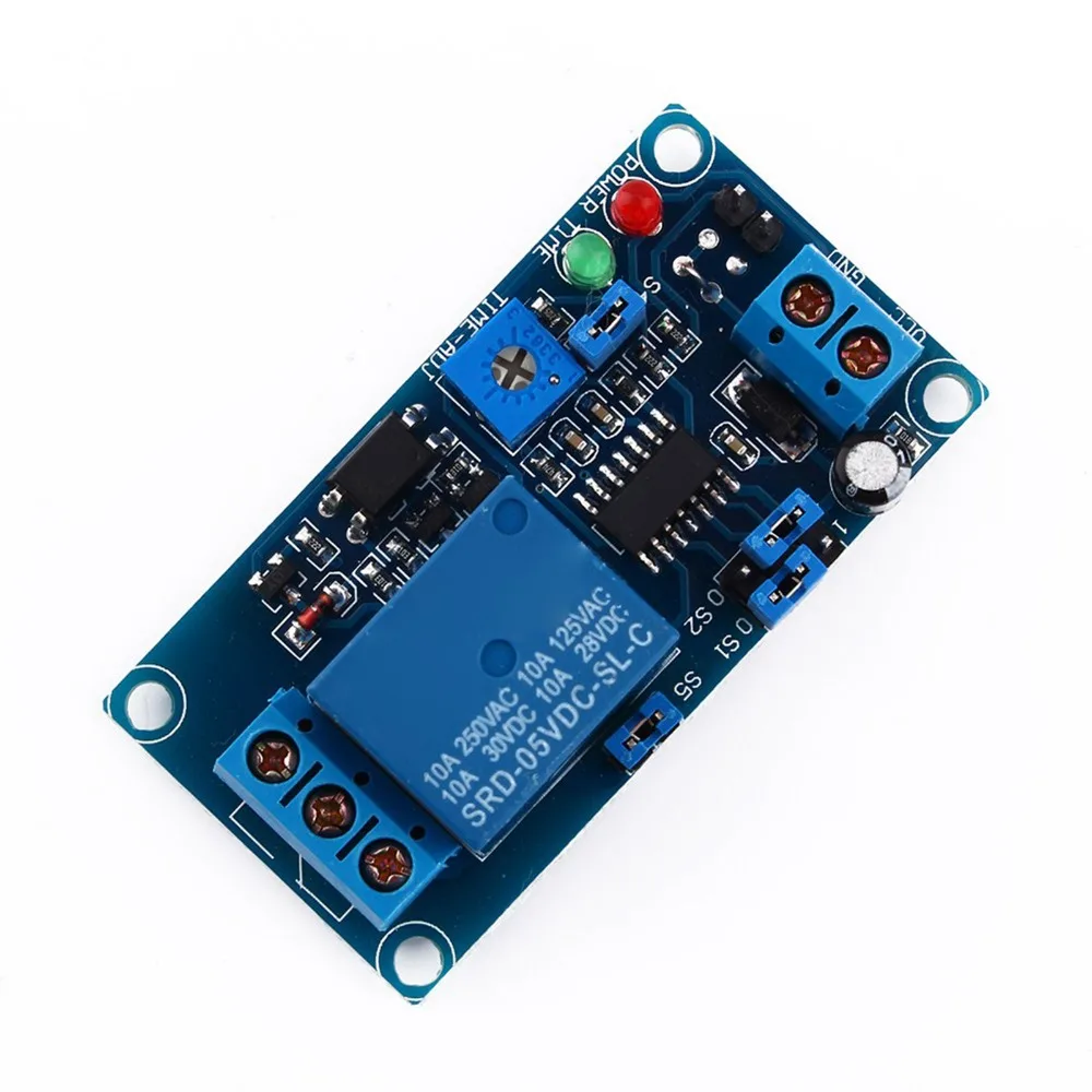 DC 5V Relay Module Adjustable Delay Large Current Load Cycle Trigger Timer Adjustable Delay Timer Electronic Control
