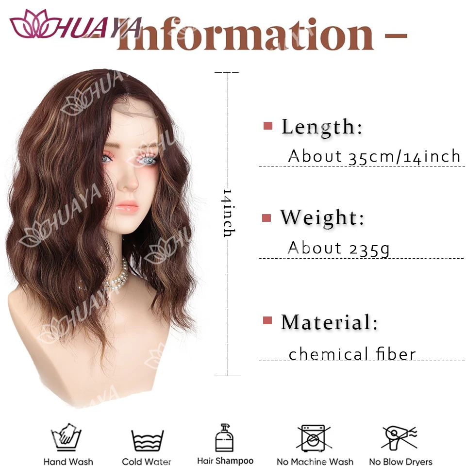 Synthetic Lace Water Splitting Ripple Headband With Gradient Color Heat-Resistant and Suitable for Women
