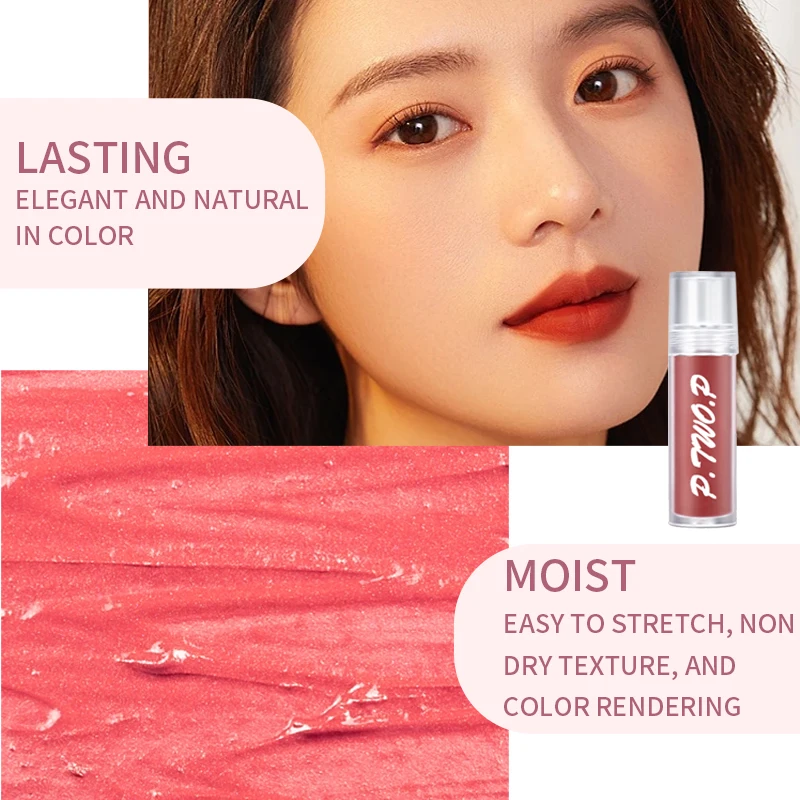 P.TWO.P Mirror Jelly Moisturizing Lip Gloss Waterproof Long-lasting Makeup Sexy Plump Liquid Lipstick Non-stick Cup Lip Balm