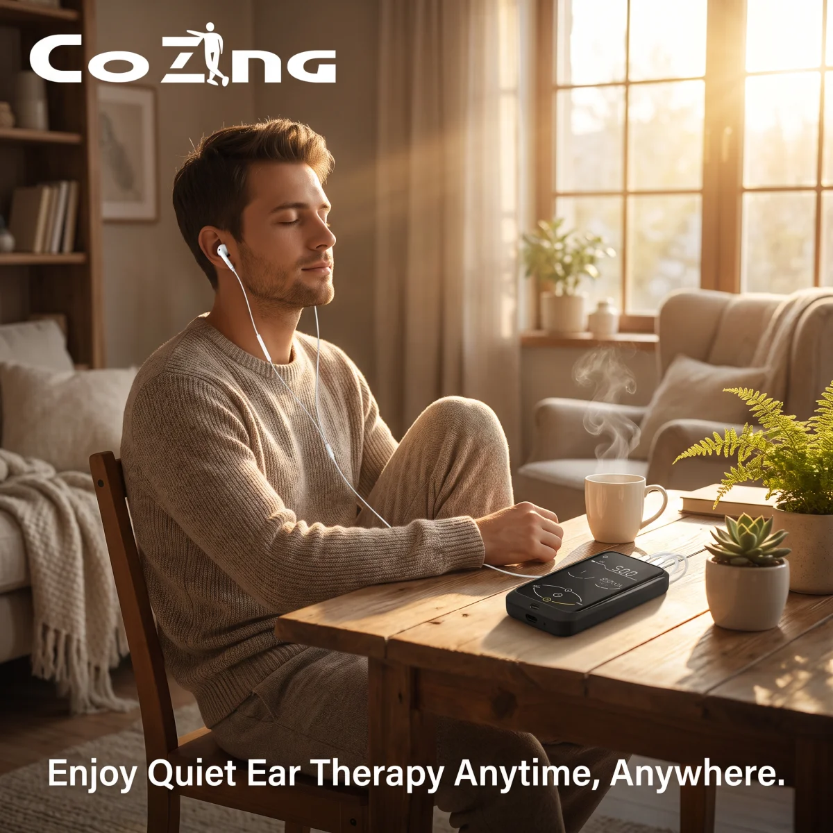 CES Ear-clip Vagus Nerve Stimulator, Insomnia Sleep Aid Depression Anxiety Portable Physical Therapy Sleeping-aid Device