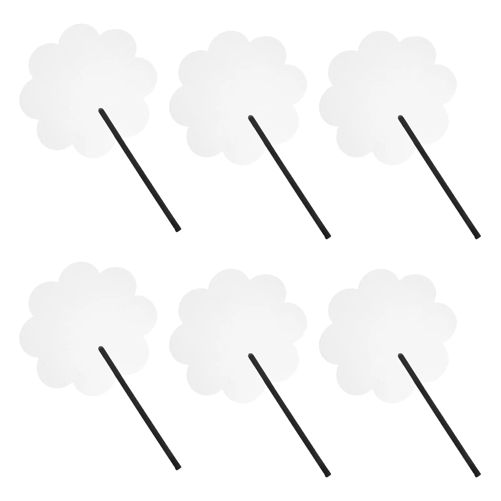 Éventails de poche transparents, Kits d'artisanat de bricolage, portables et légers, cadeaux de fête pour enfants, ornements muraux, accessoires décoratifs, 6 pièces