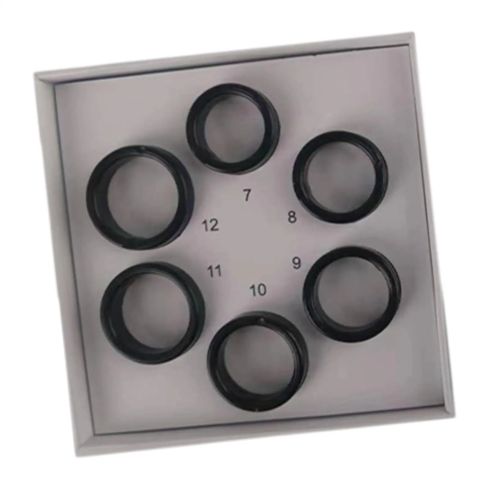 

6x инструмент для измерения размера колец, портативный профессиональный инструмент для измерения размера колец для рабочего стола, ювелирных изделий, для женщин и мужчин