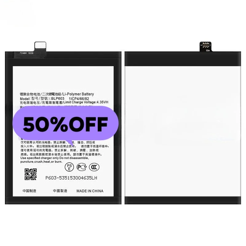 BLP603 for OPPO R7s/R7ms/R7st Mobile Phone Battery High Quality High Capacity Battery Replacement Bateria Grade A Cell with Tool