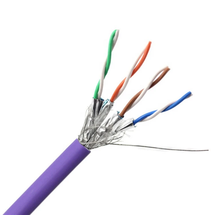 Cat7 Reel 4Pr Solid Copper 305M 0.57Mm Cmr Cm Cmp Cpr Lszh Pvc Pe Network Lan Cable Cat 7
