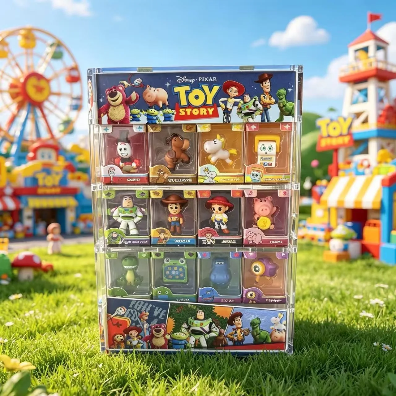 JANDOOM Disney Pixar Anime Toy Story 5‌ Woody Buzz Lightyear Jessie Rex Slinky Dog Hamm Mini Figure Blind Box Collection Gifts