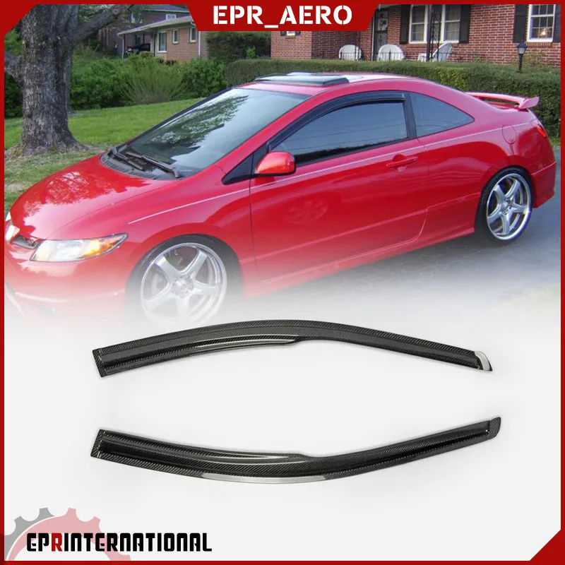 Suitable for the eighth generation Civic FG1 FG2 carbon fiber modified rain eyebrows, window protection, rain and rain eyebrows