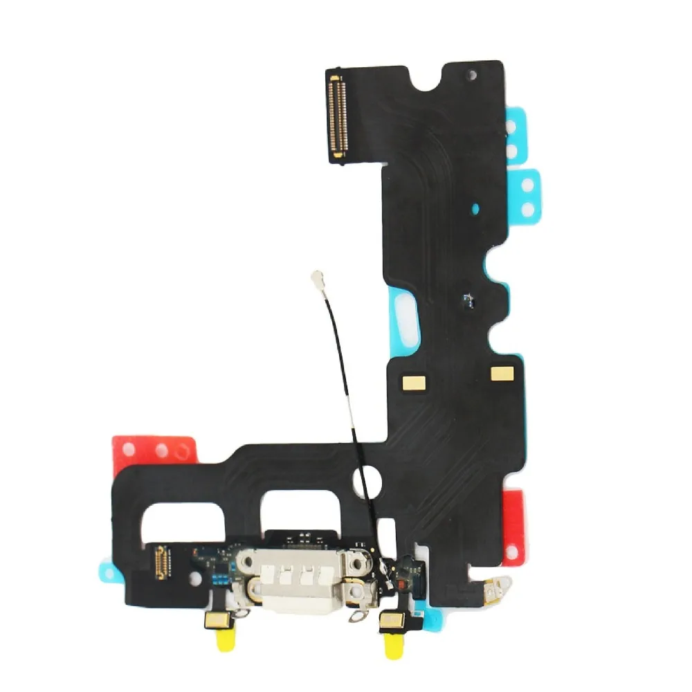 For iPhone 7 Lightning Charging Port Flex Cable With Antenna Microphone Replacement