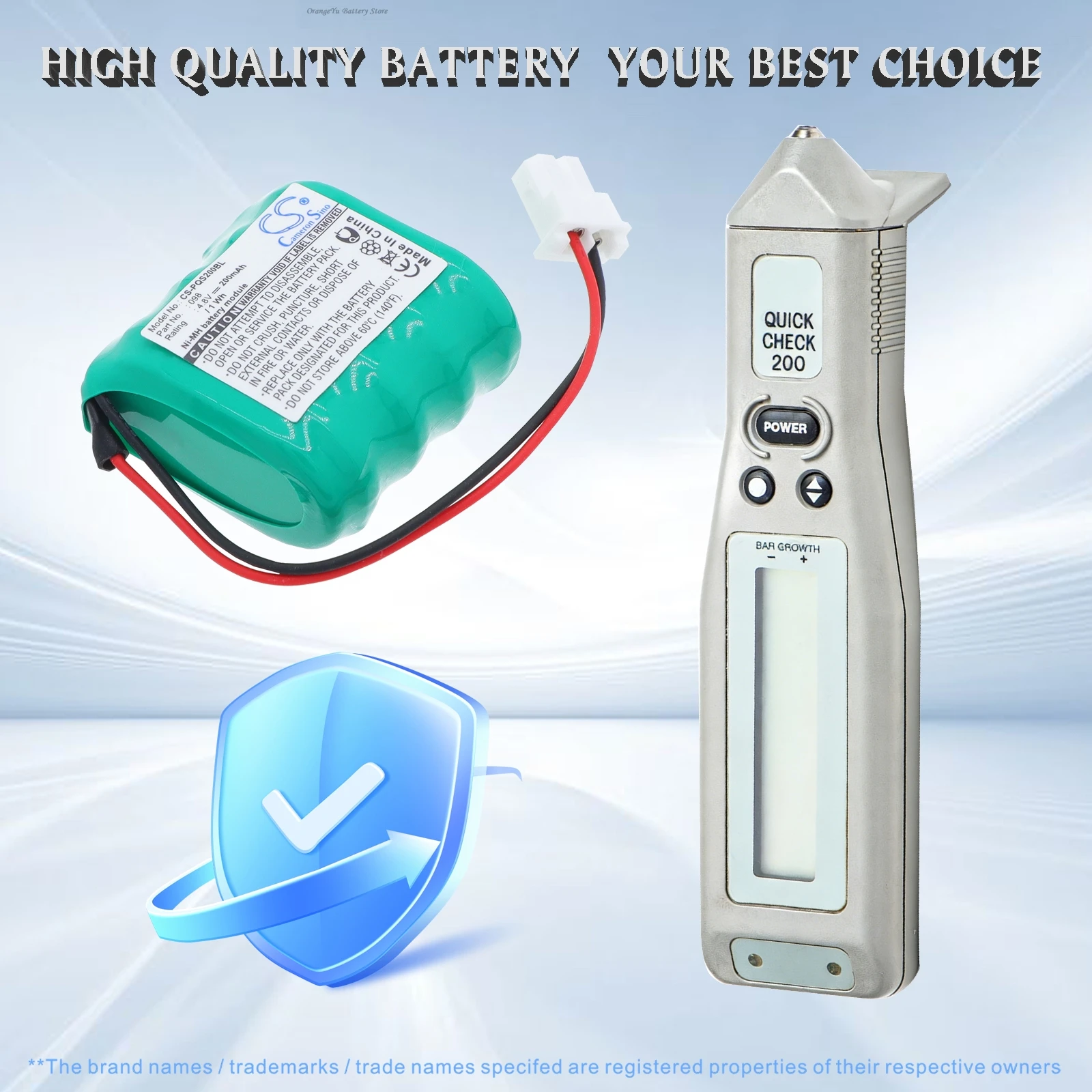 Replacement 4.8V 200mAh Barcode Scanner Battery 31203342-01 for PSC Quick Check 150 200 For HandHeld Quick Check QC150 QC200