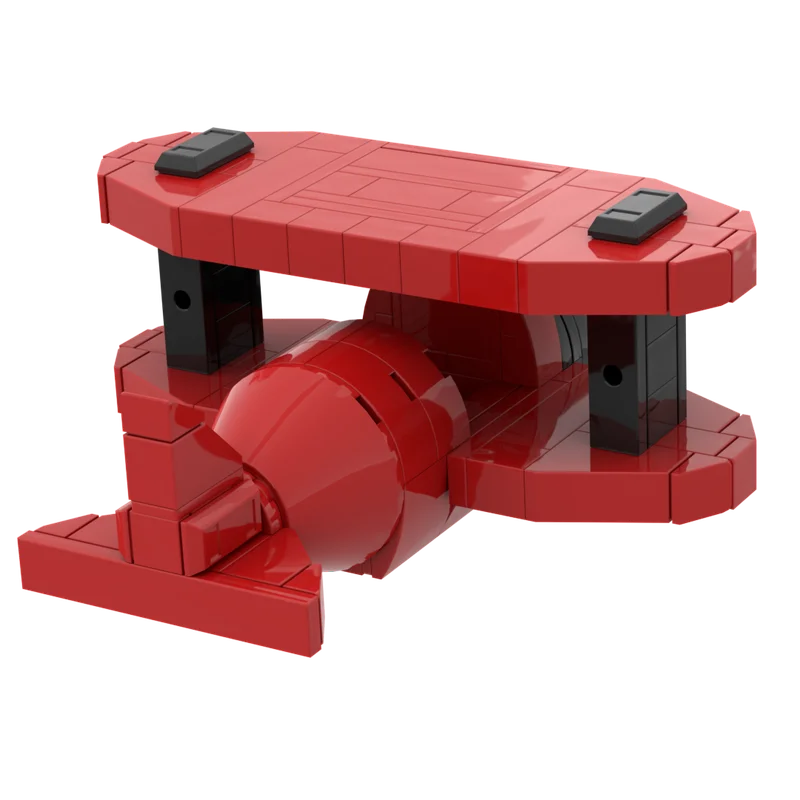 165pcs MOC Flying Red Barrel System Model Building Blocks Architecture Toy Christmas Gifts Brick Kids Education DIY Creative