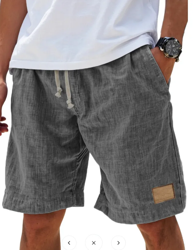 Thumbnail 4 - #6 Trending Mens Cotton Linen Summer Shorts Right Now