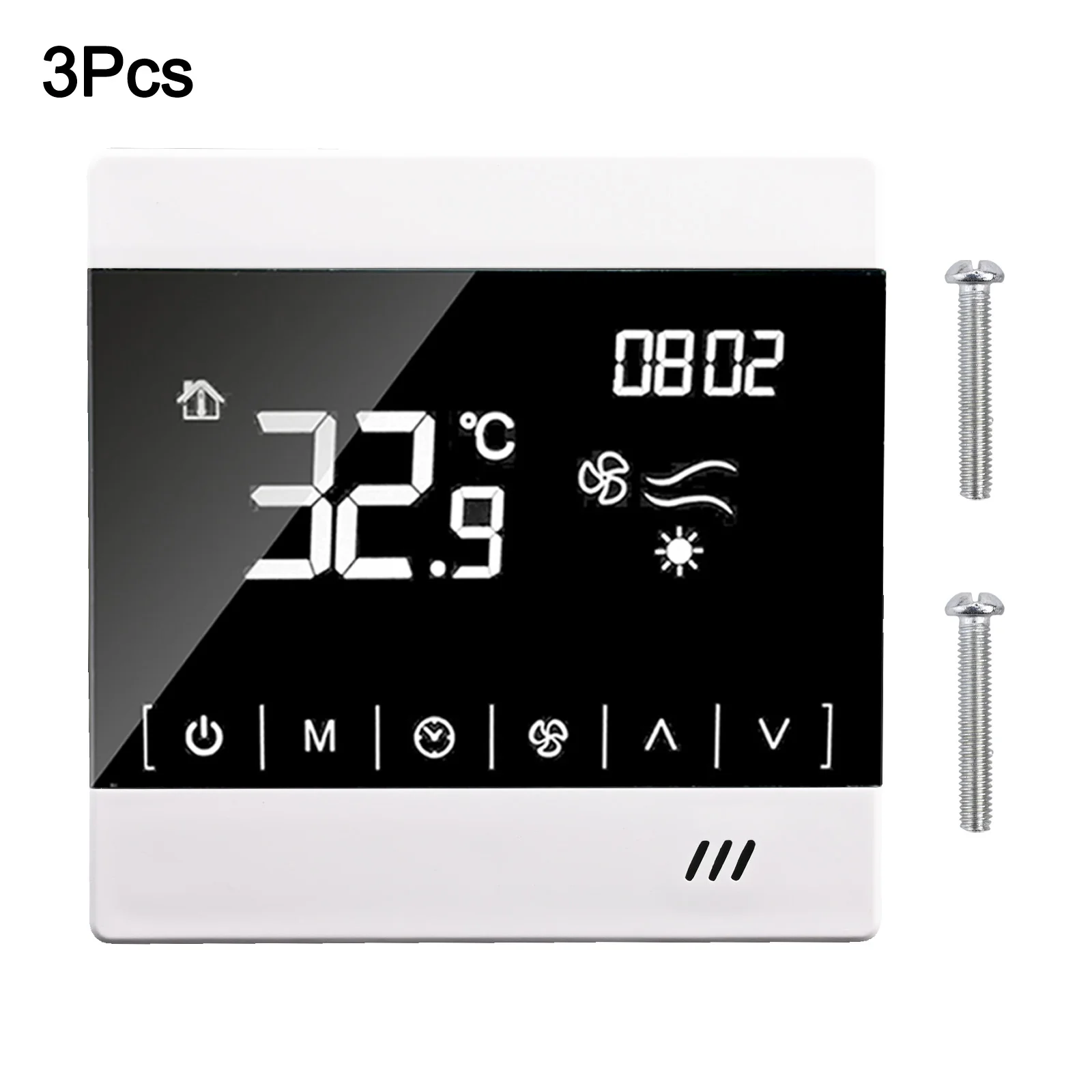 Automatic Adjustment Central Fresh Air Thermostat Air Conditioning Thermostat Temperature Sensor Timing Setting