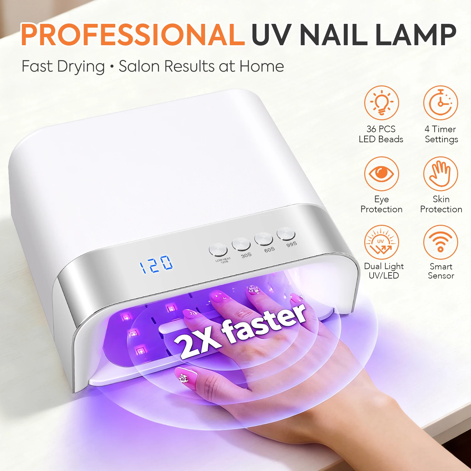 المهنية 36 المصابيح مسمار مجفف الأشعة فوق البنفسجية مصباح مع 4 الموقتات يجلس Auton الاستشعار 168 واط مسمار ضوء ل هلام طلاء الأظافر مانيكير صالون