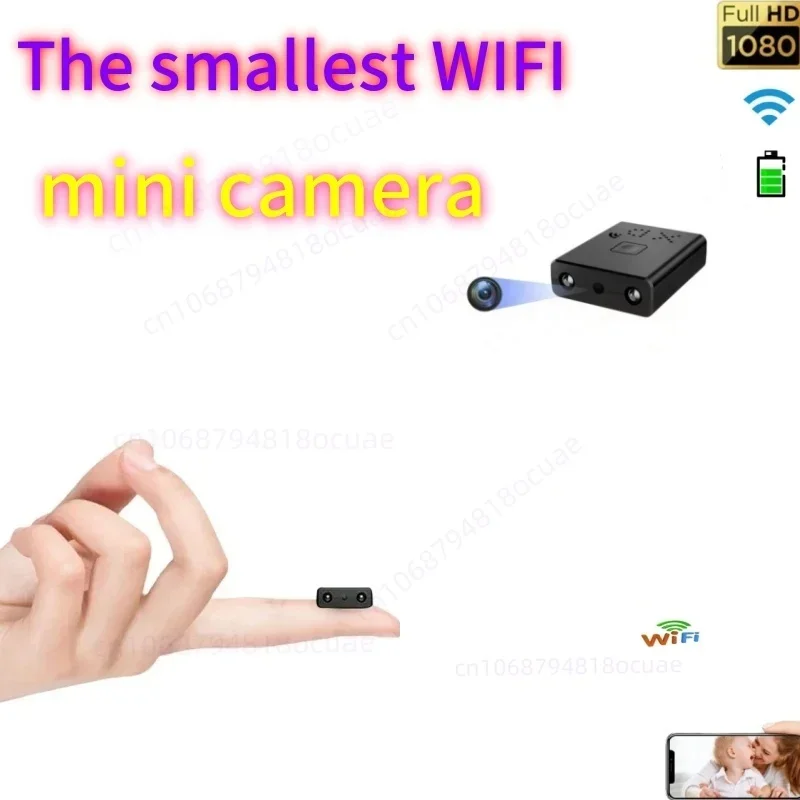 Smallest Mini Camera 1080P HD WIFI Built-in Battery IP Remote Monitoring Camcorder IR Night Vision Body Cam Invisible Espia Cam