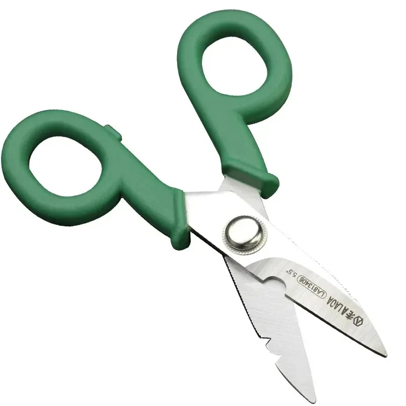 LAOA 5.5inch Stainless Electrician Scissors Household Shears Tools Stripping Wire Tools Cut Wires