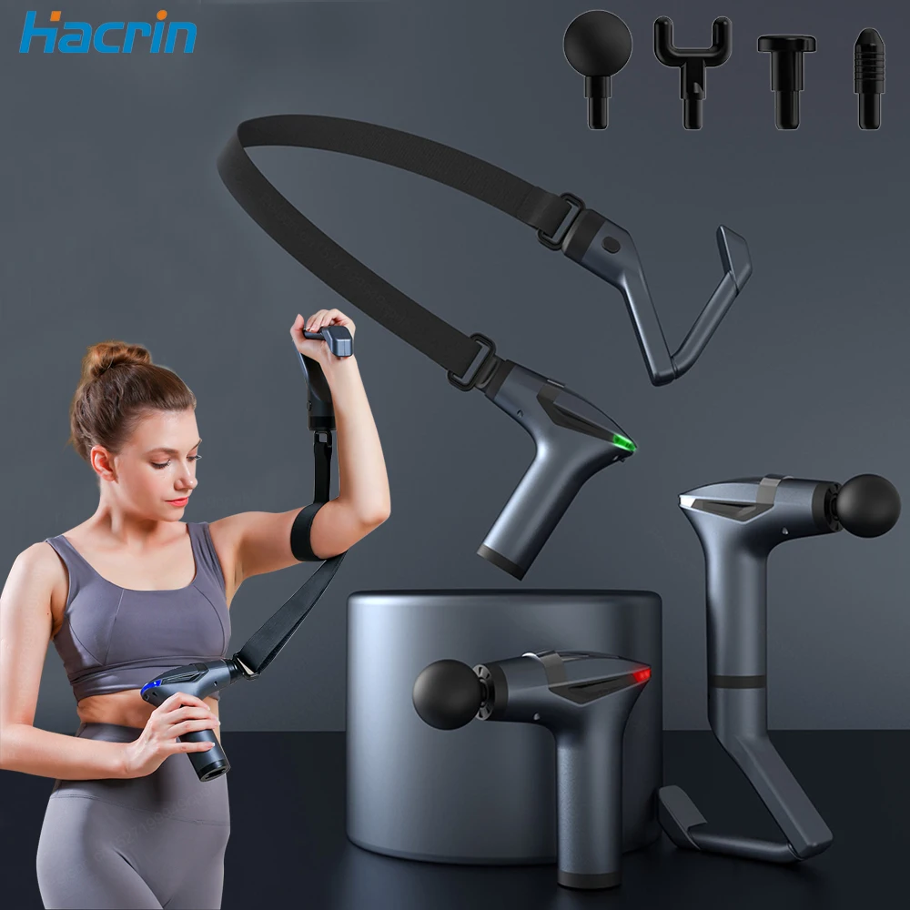 Pistolet powięziowy Wielofunkcyjny pistolet do masażu Relaks mięśni Pistolet do masażu wibracyjnego z długim uchwytem Masażery do masażu głębokich tkanek