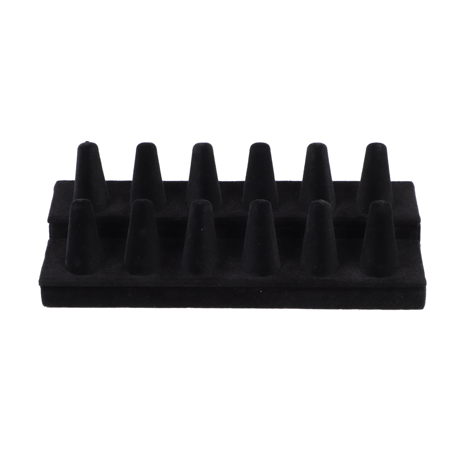 Ring Display Jewelry ganizer Storage Earrings Ring Display Rack Holder Resin Showcase Double Layer Home Professional