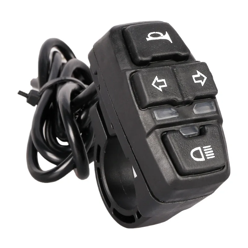

3-in-1 switch electric vehicle horn headlight steering switch bicycle modification lithium battery accessories