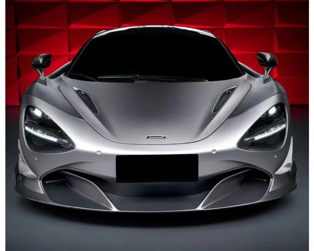 

Используется для McLaren 720S, обновленный передний бампер из углеродного волокна в стиле Ry, сепаратор для губ, комплект передней губы