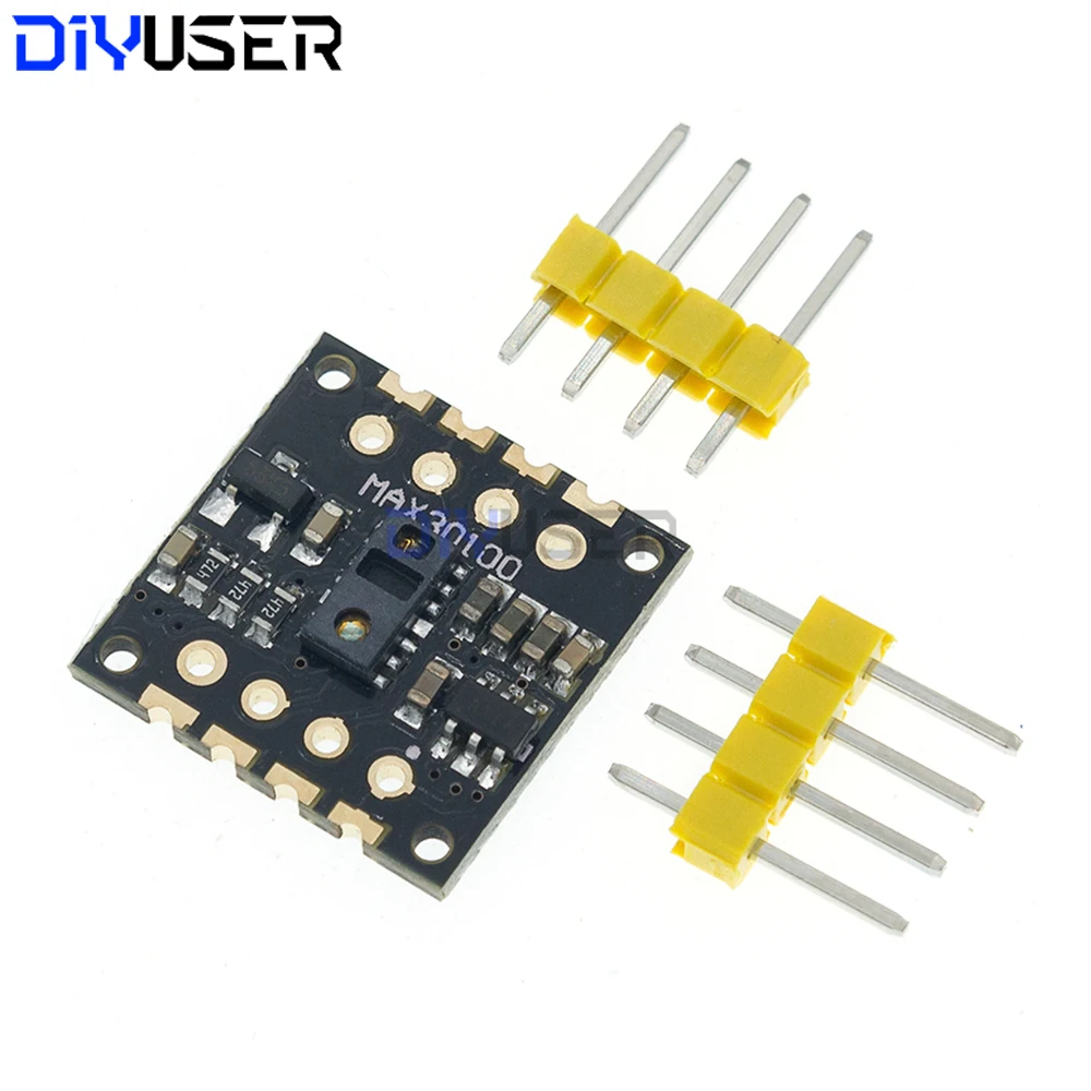 MAX30102 MAX30100 معدل ضربات القلب مستشعر الأوكسجين في الدم واجهة I2C متوافقة مع Arduino ESP32 Raspberry Pi لمراقبة الصحة ذاتية الصنع