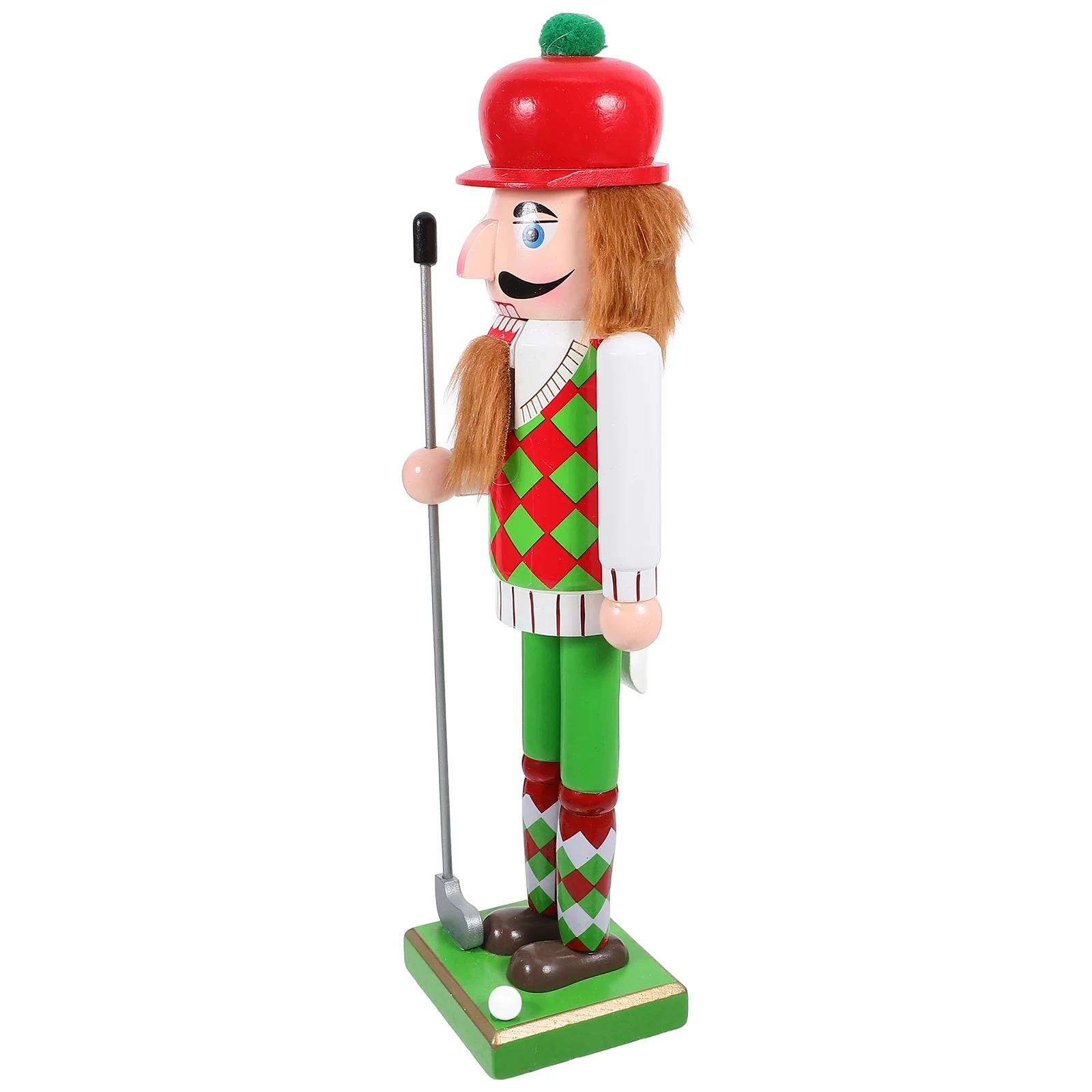 

Christmas Nutcracker Ornament Child Golf Figurines Wood Wooden Nutcrackers Craft