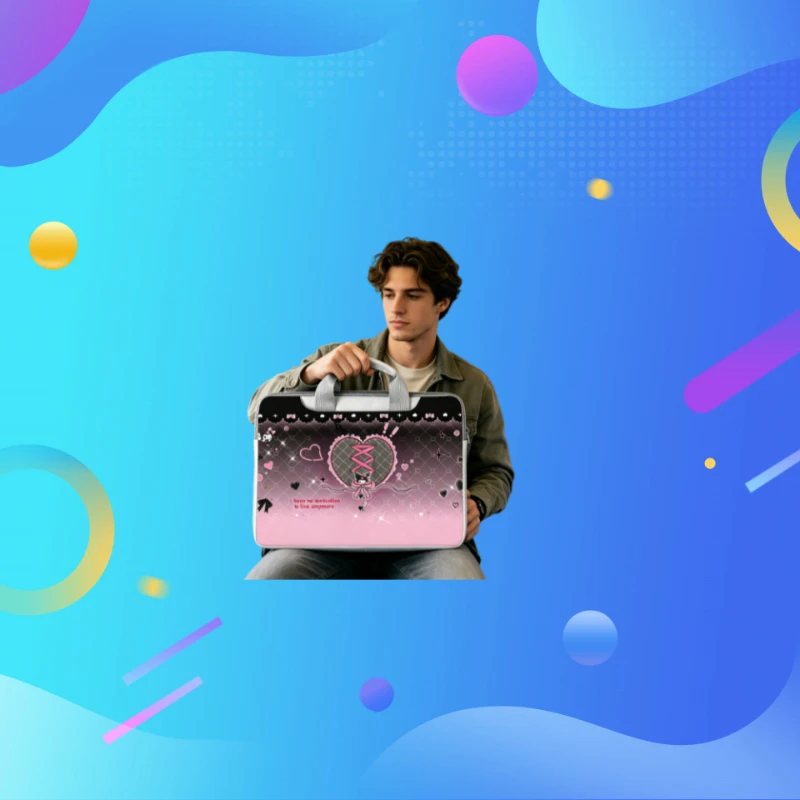 

Cute Laptop Bag 13.3 14 15 15.6 Inch Waterproof Shockproof Notebook Case For Macbook Air Pro 13.6 43 Dell Xiaomi Huawei Handbag