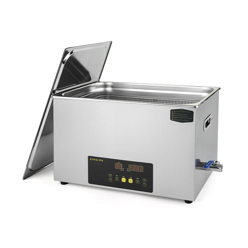 Eiwei High-Power Laboratory Ultrasonic Cleaning Machine Industrial-Grade Oil Rust Fishing Reel Gear PCB Board Engine