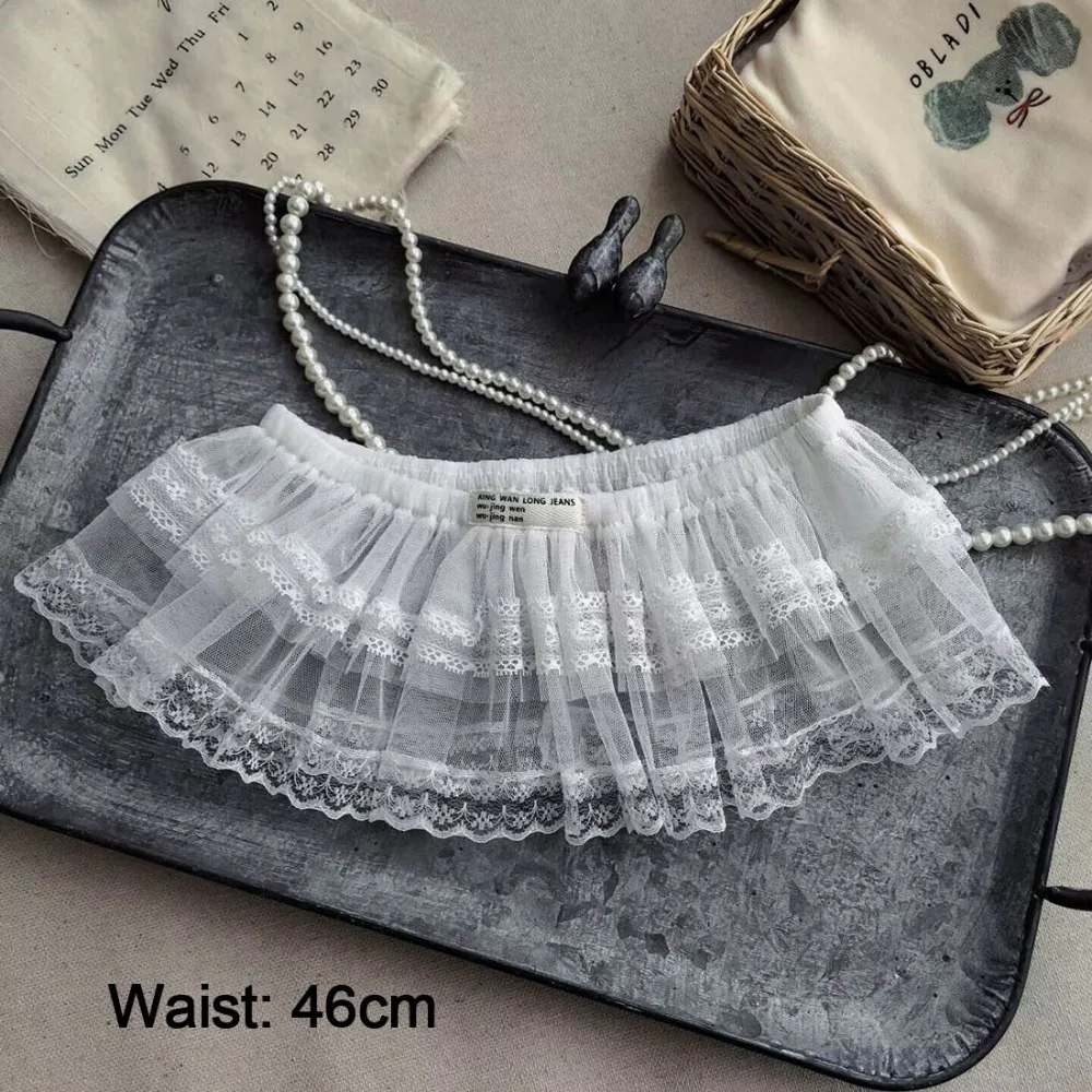 

Новая вышитая кружевная юбка в стиле Y2K, уличная мода, прозрачная, с вырезами, в стиле Харадзюку, на шнуровке, многослойная, с джинсовыми вставками