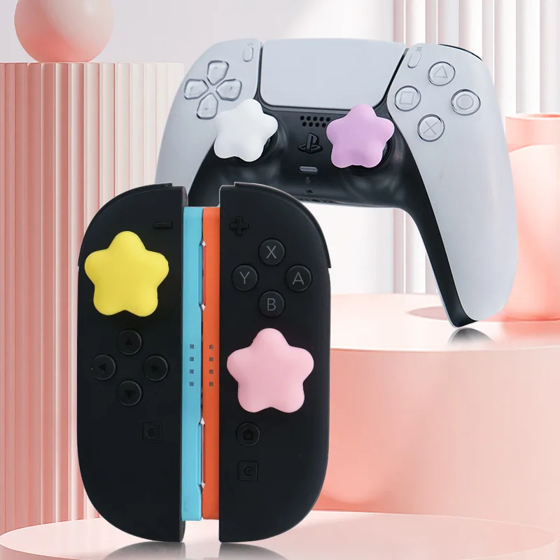 Накладки на стики (колпачки) для геймпадов: Strawberry Star Cat'sPaw Kit для NS Switch2/Pro, PS5, XBOX Series