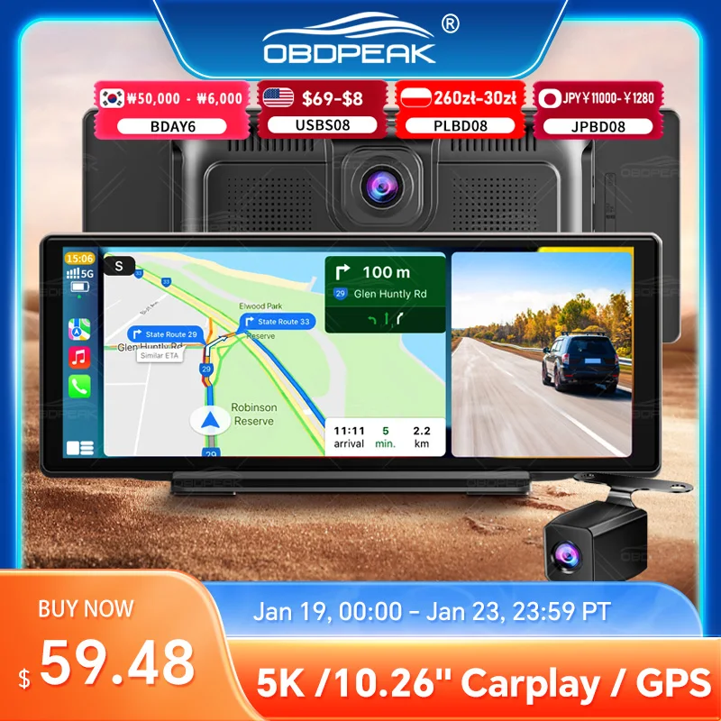 K8S Car Dvr Dual Le…