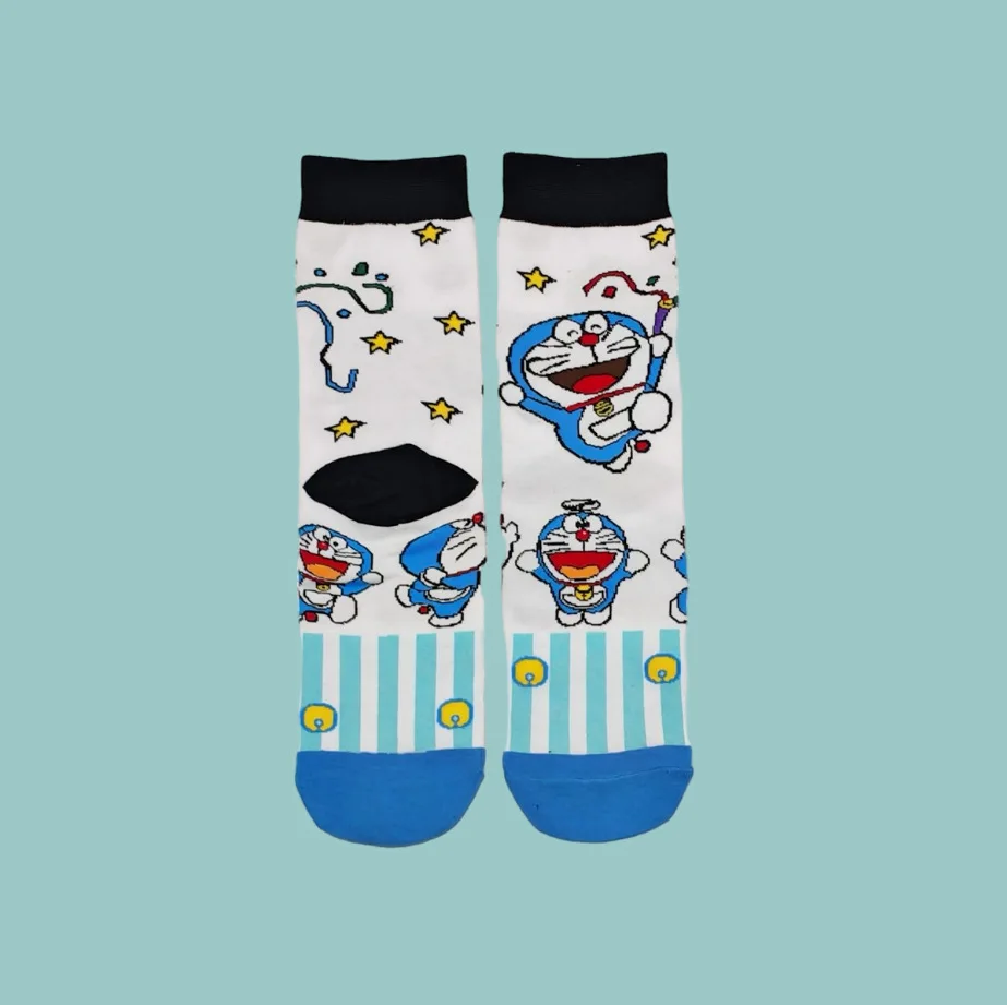 مجموعة أنيمي الكرتون ل عبقور الجوارب فتاة صبي بتمشيط القطن منتصف أنبوب المرأة جورب لطيف الرجال الجوارب النسائية الضروريات اليومية